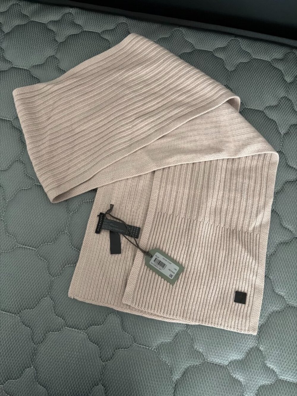 AllSaints Blush Rib Knit Scarf